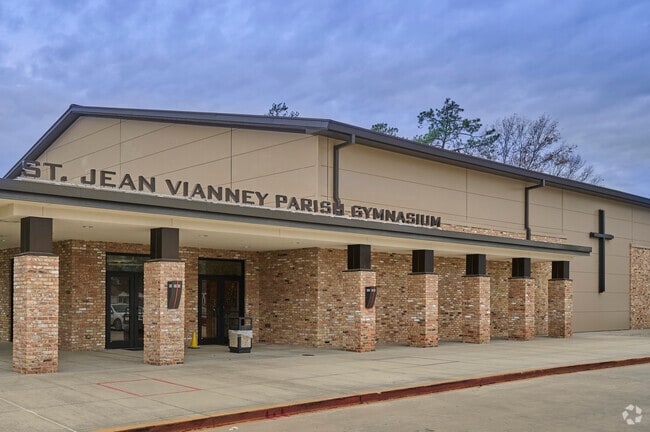 Assemblies and basketball are what the gym is for at St. Jean Vianney School in Baton Rouge.