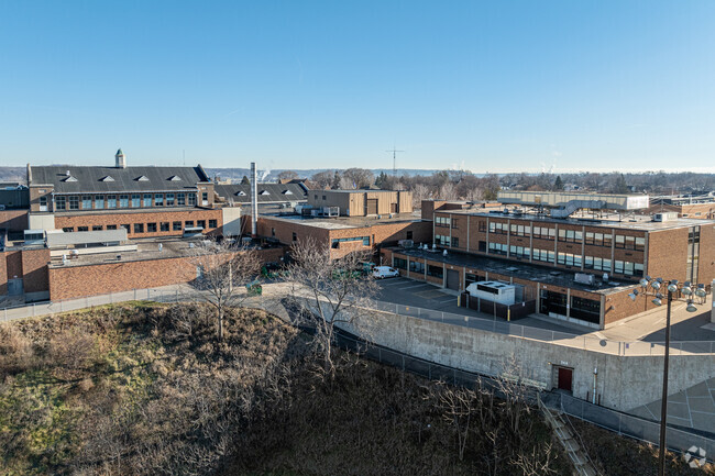 South St. Paul Middle School is near the Mississippi River.