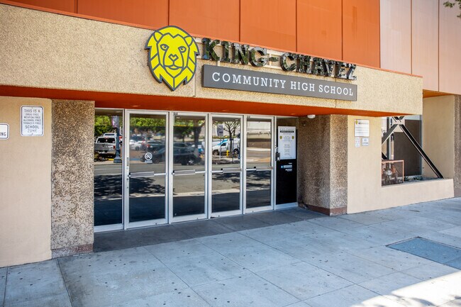 King Chavez Community High School provides educational and extra curricular activities to its students.