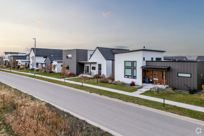 Contemporary single-story homes can be found in South Bozeman.