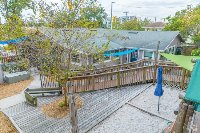 Community Montessori School has ramps for children with wheelchairs.