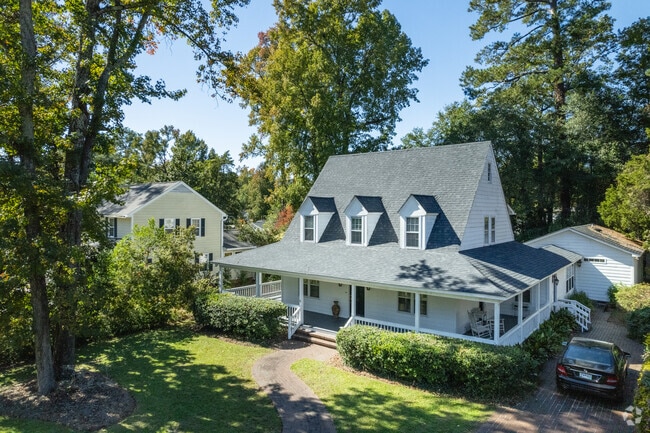 Unique classical homes can be found sitting on small plots of land in Forest Hills.