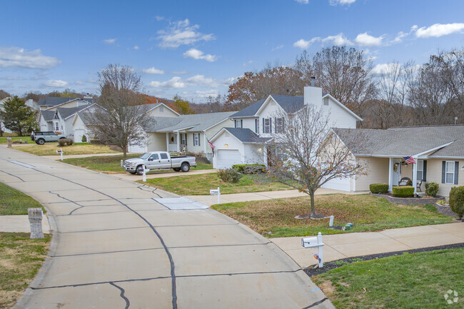 In Imperial's hilly terrain, traditional homes populate new subdivisions.