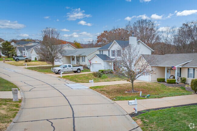 In Imperial's hilly terrain, traditional homes populate new subdivisions.