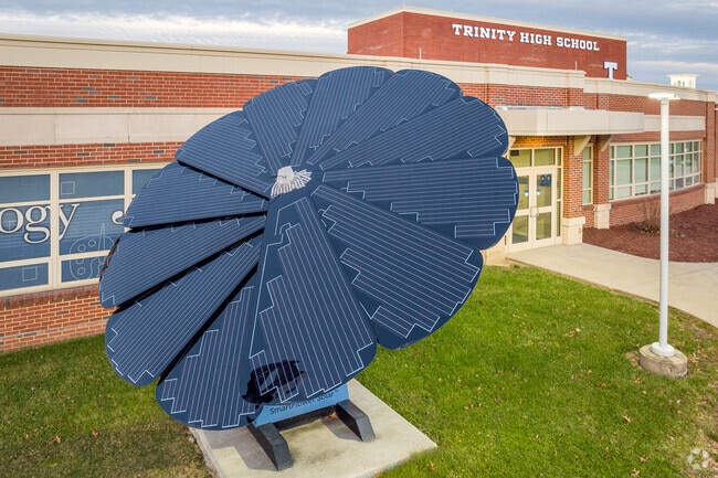 Trinity High School utilizes renewable resources to help power campus facilities.