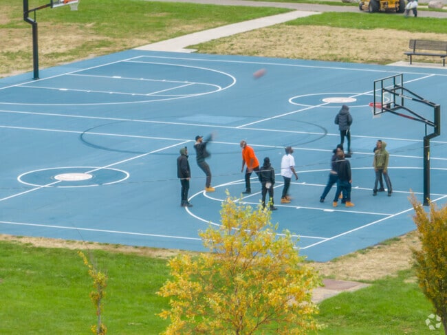 Shoot some hoops at Littlefield Park.