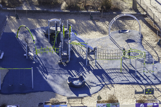 The playground at Montclair Elementary School in Quincy, MA.