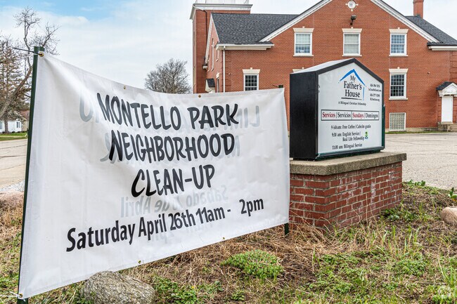 My Father’s House Church helps promote the Montello Park Neighborhood Clean-Up event.