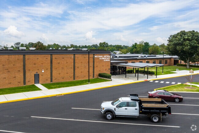 W. L. Antheil Elementary School serves young students living in Ewingville.