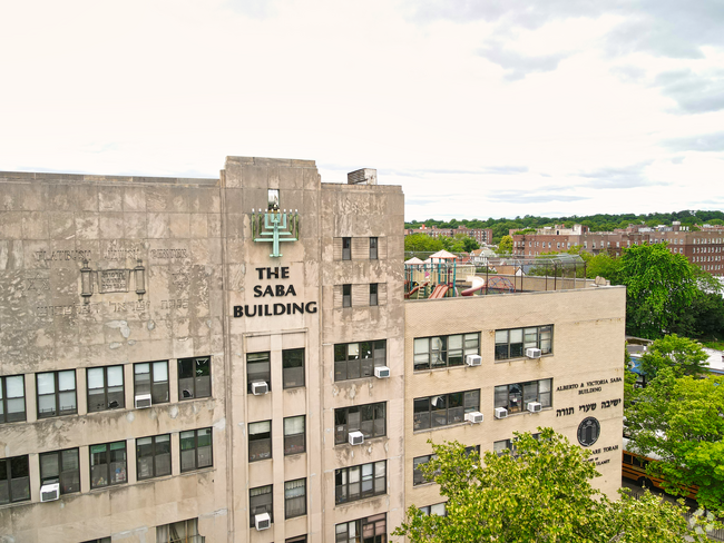 Back of Yeshivat Shaare Torah Girls Elementary school building.