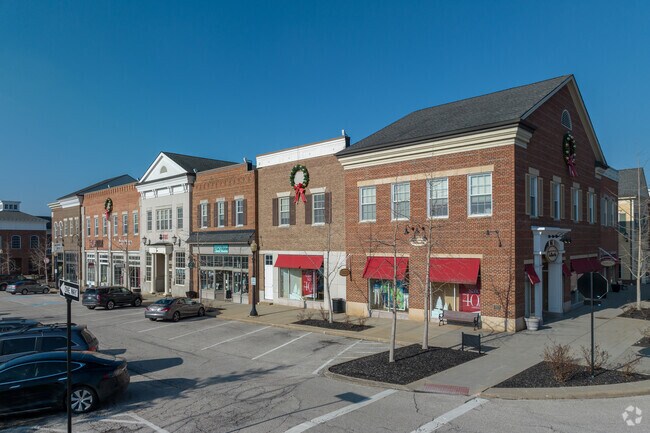 The 1st & Main shopping center is set up like a mini town in Hudson, OH..