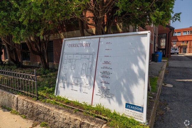 Campus directory at Trinity Day Academy in New Bedford, Ma.