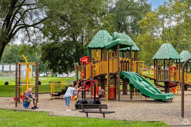 North Central kids have a massive playground to explore at Claude Evans Park.