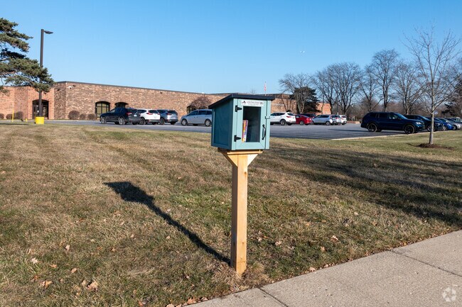 Take advantage of the Free Little Library in front of Medinah Middle School.