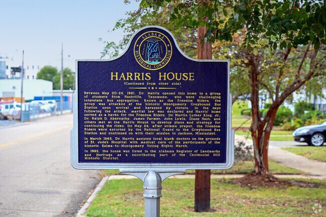 Learn about the history of the Harris House is located Centennial Hill.