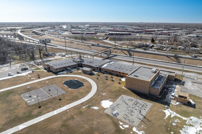 This is an aerial view of Sowers Alternative High School.