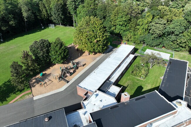 A view of the playground from above.