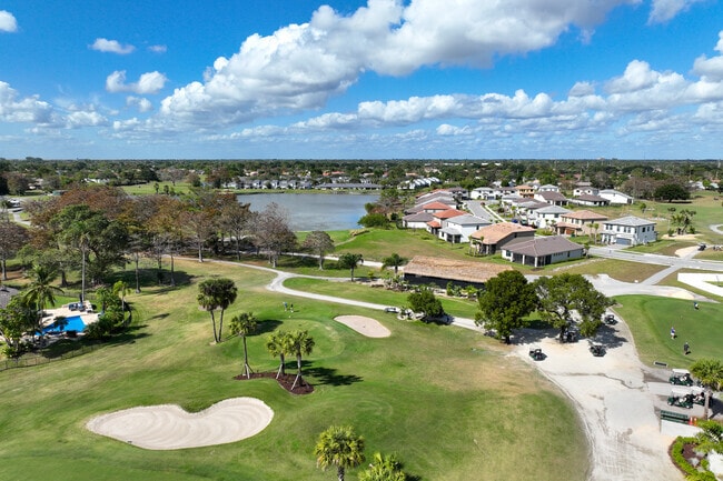 A residential area of The Mainlands of Tamarac Lakes rests on the edge of the golf course.