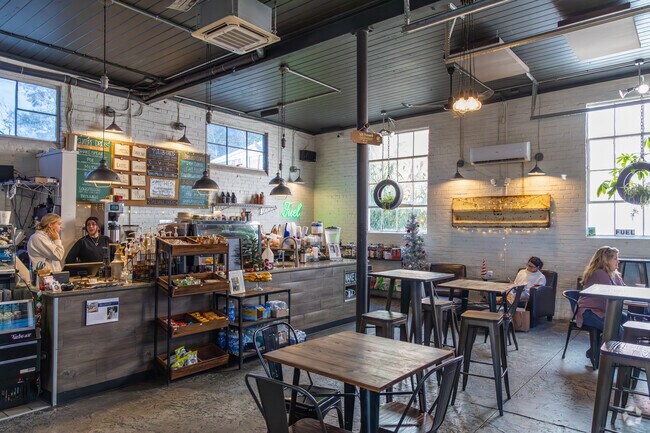 The Drowsy Poet in Foley retained some of the theme of the old service station.