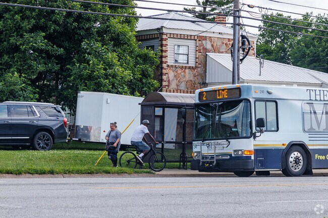 Residents in Parkwood rely on public transportation with bus stops and sidewalks throughout.