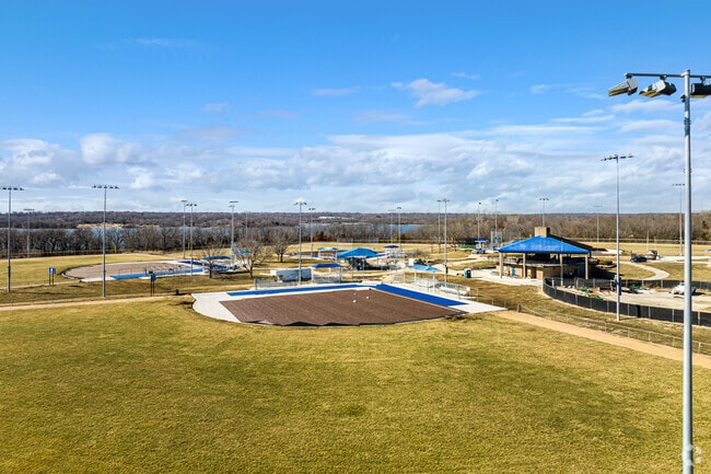 Athletes frequent Frank White Jr. Softball Complex for batting practice.