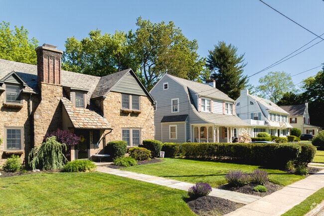 Wyndmoor has charming homes on quiet streets.