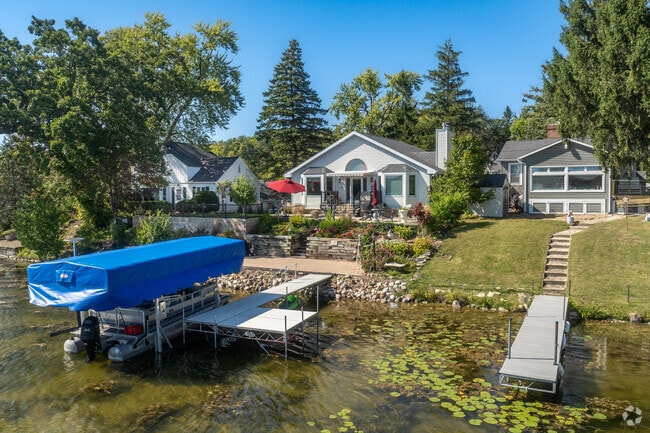 Residents are able to enjoy fishing and boating steps from their door in Bohners Lake.