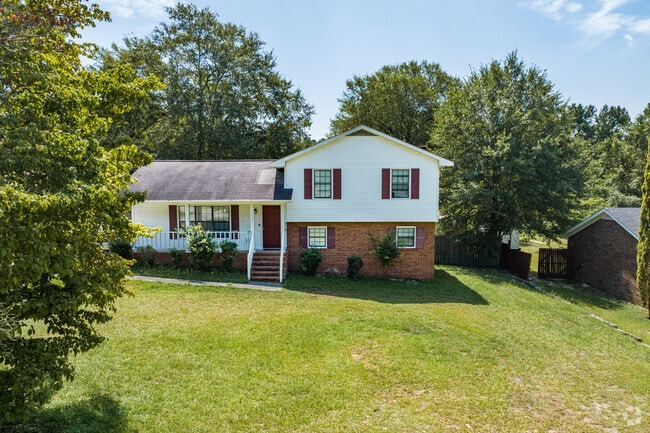 Jamestown boasts split-level homes that sit back on wooded lots.