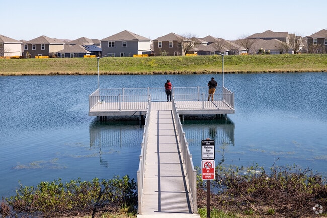 Luckey Ranch Park has a small dock for fishing and relaxing, or even both.