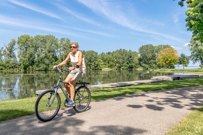 Millers Bay residents enjoy miles of biking and walking paths around the area.