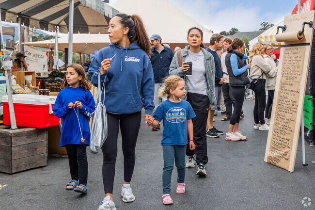 The Farmer's Market at the Marin Market happens every Saturday, all year long.