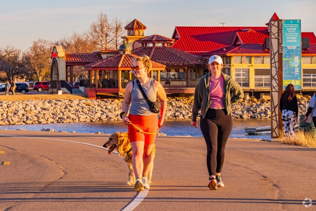 Nichols Hills residents can enjoy beautiful sunsets while walking their dogs by Lake Hefner.