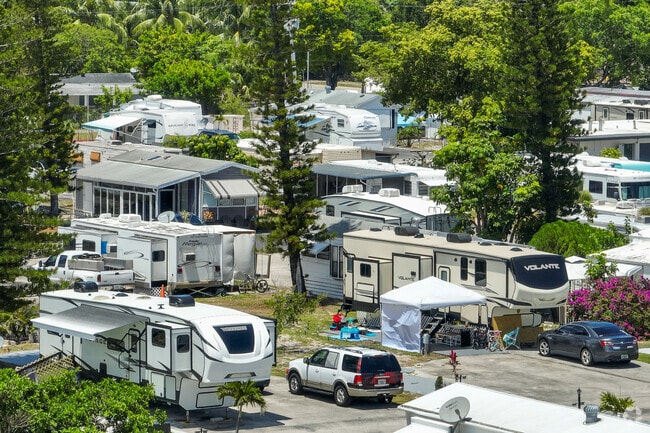 You can live in an RV Park if you decide to move to Tedder neighborhood.