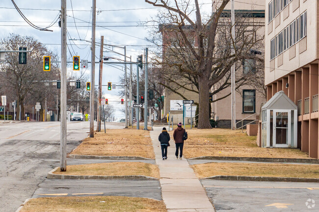 Residents of Ogdensburg often walk to get everyday essentials rather than drive.