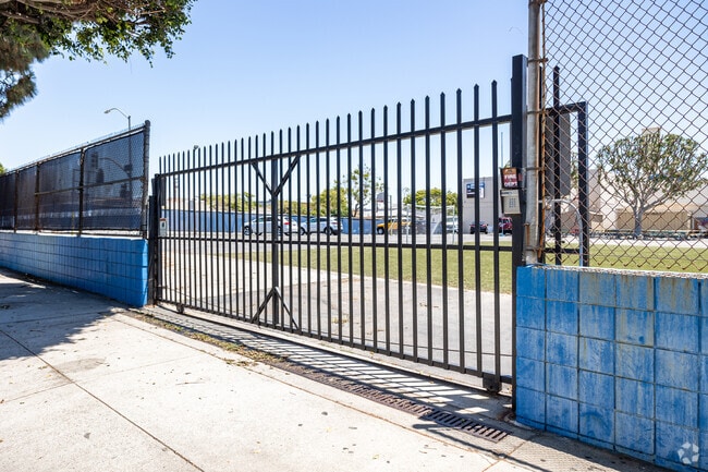 Gated parking is available on site at Century Community Charter School in LA.