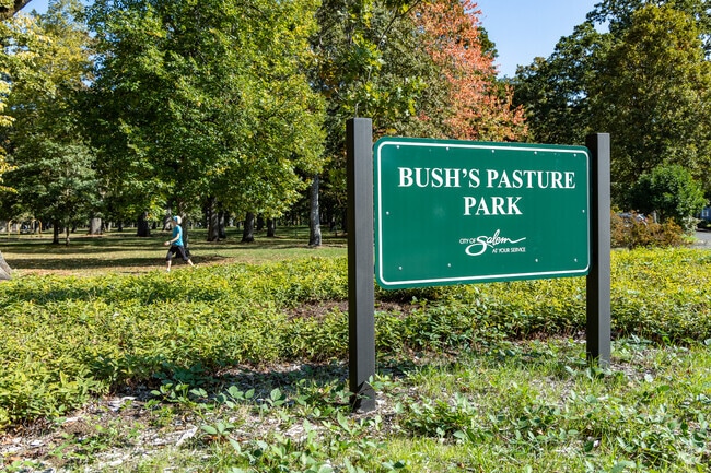 Bush's Pasture Park has miles of walking paths through trees and fields in South Central.