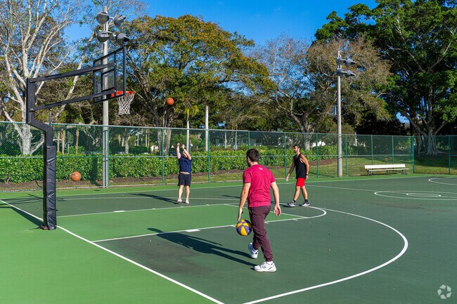 An afternoon playing basketball with friends always is fun in Crossings.