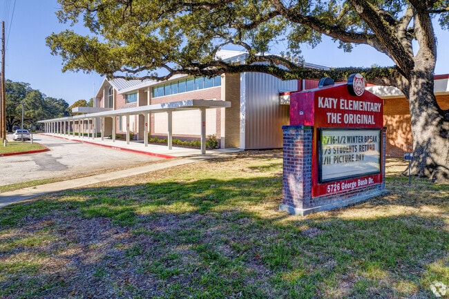 Katy Elementary School, in Katy, TX, anchors the community with a legacy since 1898.