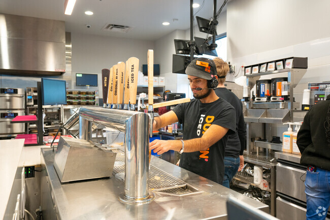 Grab a cup of coffee to burst your morning energy at Dunkin Donuts in Pleasant Run.
