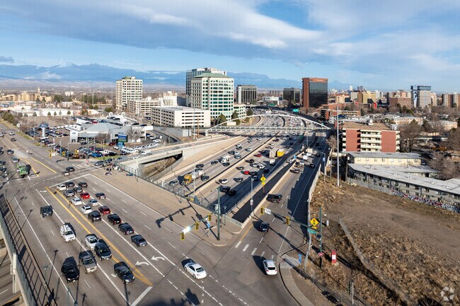 I-25 provides a direct route to Downtown Denver from the Virginia Village neighborhood.
