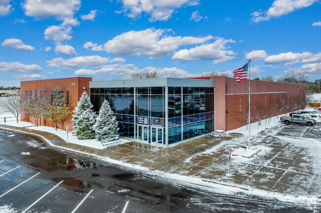 Rogers Middle School lies adjacent to the activity center for ice skating and hockey.