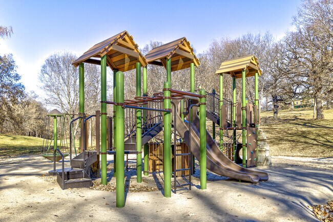 The updated playground at Hanscom Park is a real treat for the residents.