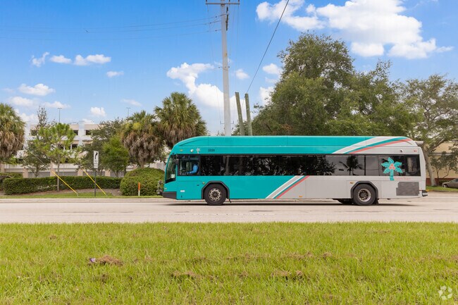 Palm Tran provides public transit access to and from The Acreage, connecting residents to nearby areas.