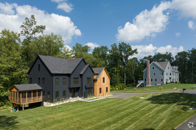 Sprawling homes fill a quiet subdivision in Cannondale.