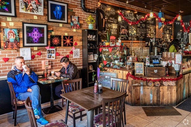 Swing into Soul Brew in Downtown Huntington for a great cup of coffee and a soulful vibe.