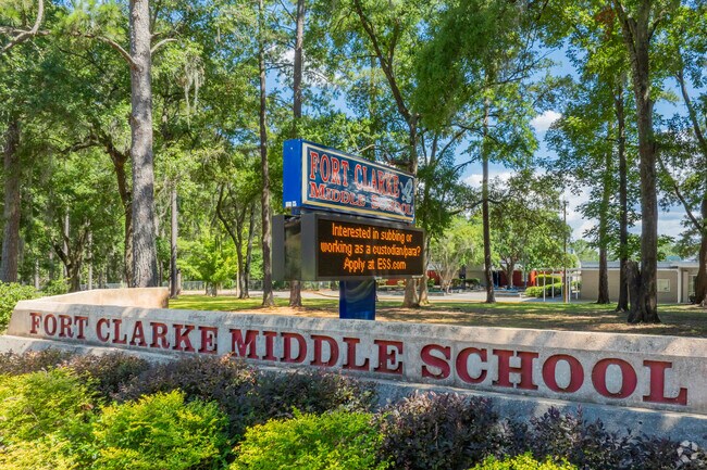 Fort Clarke Middle School is located in Gainesville, Florida, and serves the local students.