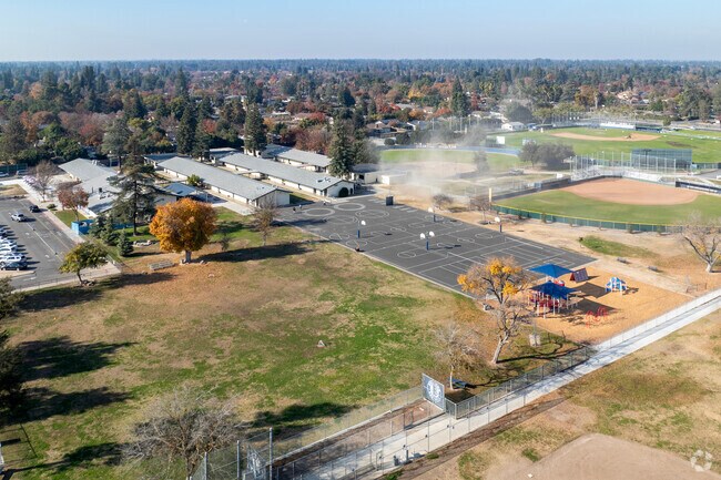 A view of the campus Gibson Elementary School in Fresno.