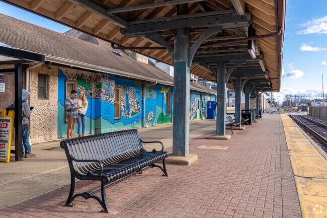 The Belmar Train Station connects commuters in Lake Como to Newark Penn Station.