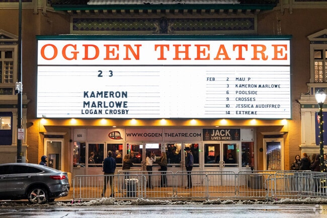 Uptown is home to historical concert venues such as the Fillmore Auditorium and Ogden Theater.