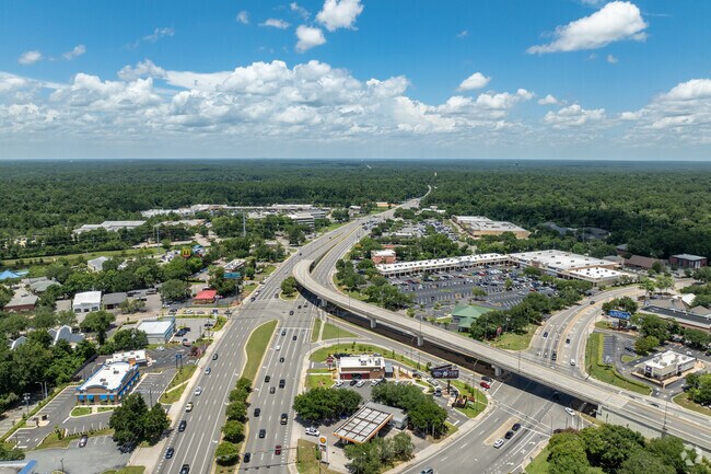Tallahassee is located between Jacksonville and Pensacola along the I-10 corridor.